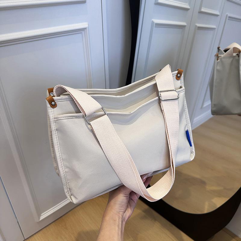 Female Tote Bag Large-capacity Summer Oblique Span New Versatile College Student Commuter Bag Nylon Bag