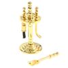 4Pcs Alloy Miniature Cleaning Tools Display Holder For 1/12 Dollhouse Decoration