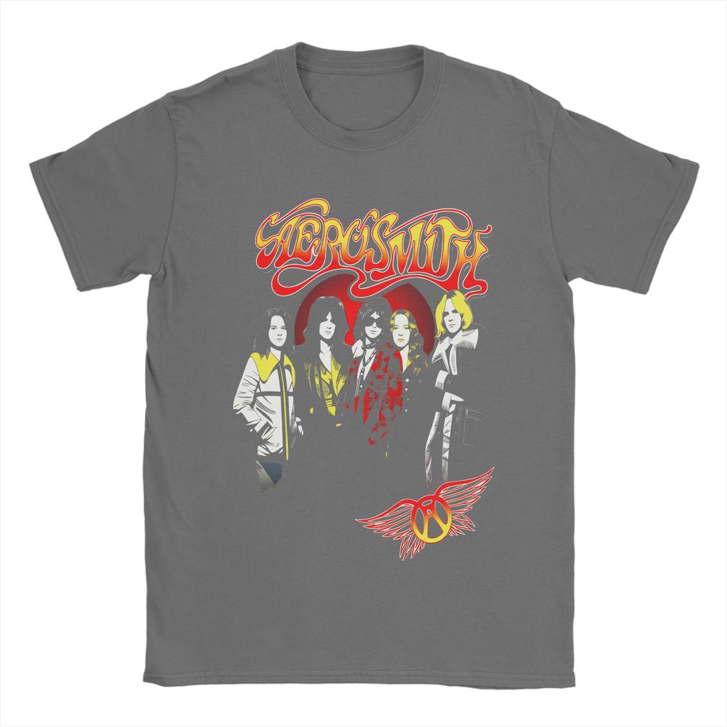 Aerosmith Tour Cotton TShirt For Mens Summer  Y2K Casual TShirts ONeck Hippie Tee Shirt Plus Size Print Tops