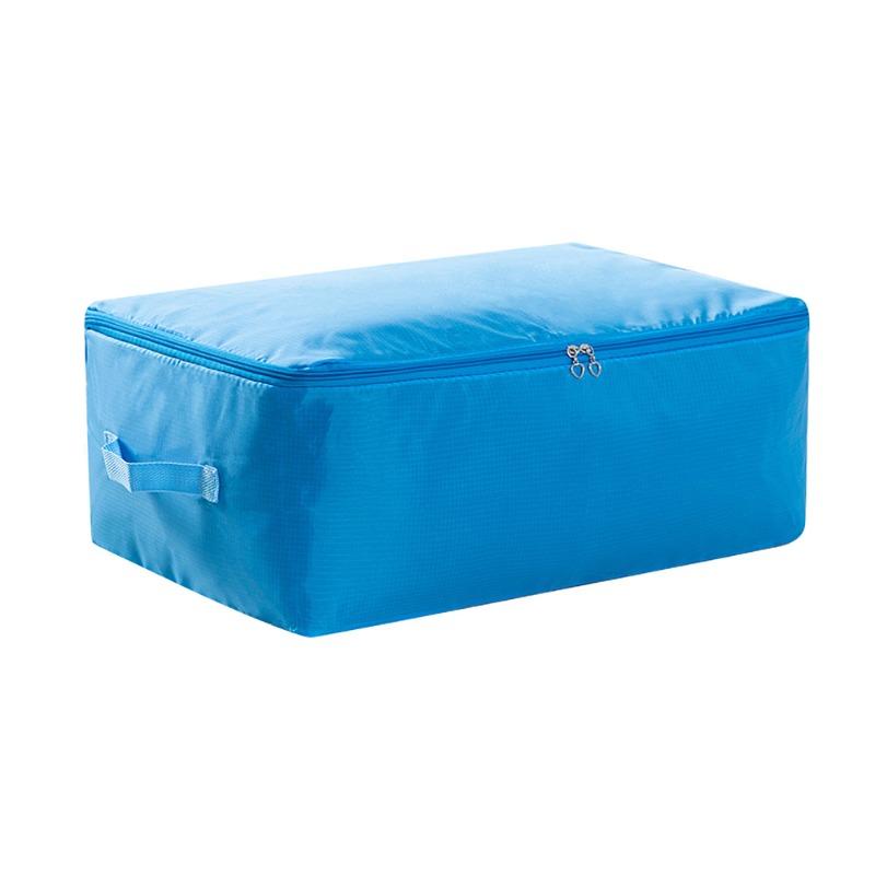 

1pcs Waterproof Moisture-Proof Quilt Moving Bag Large Capacity Oxford Cloth Clothing Storage Bag Comforter Luggage Organizer S синий