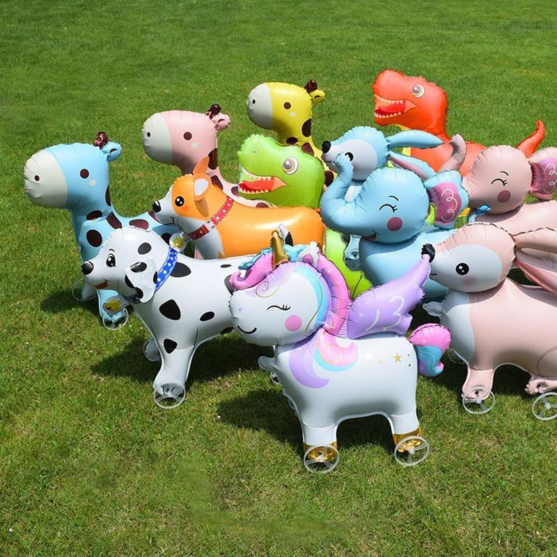 HUAHUA4D Alphabet Foil Balloon Elephant Design with Wheels for Kids' Parties and Baby ShowersHUAHUA