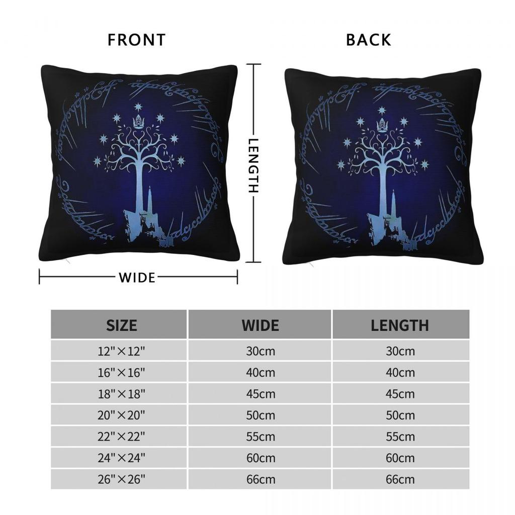 L-Lords Of The R-Rings Middle Earth Pillow Cover Cushion Cover Soft Pillow Case Retro Trend Pillowcases For Sofa Home Decoration
