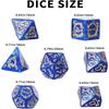Polyhedral DND Dice Set 7Pcs Dragon Pattern for D&D TRPG Role Playing Board Game Entertainment Collectible Gift