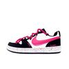 Court Borough Abrasion Resistant Low Top Skateboard Shoes Women's Black Pink BQ5448-115(Team275- )