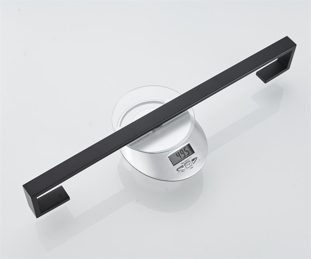 Stainless Steel Black Towel Rack Set - Bathroom Towel Bar & Shelf Accessories