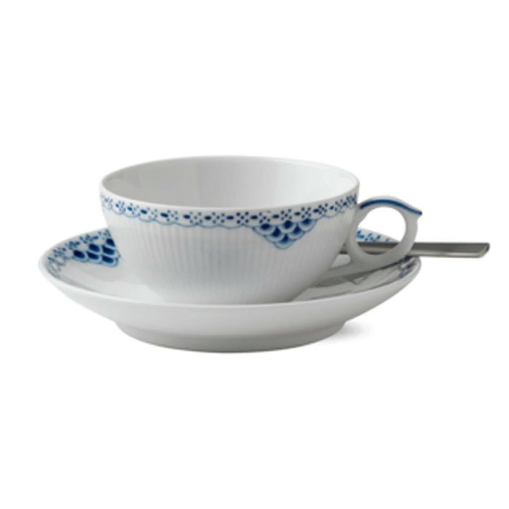 Imported Royal Copenhagen Princess Tea Cup Saucer 220ml Wedding Gift Present 1017247 [Regular Product] &