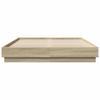 Vidaxl Bed Frame, Sonoma Oak, 160X200 Cm, Wood-Based Material