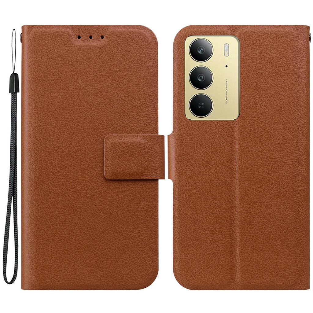 For Realme C75 4G Case Ultra-Thin PU Leather+TPU Phone Cover with Card Slot
