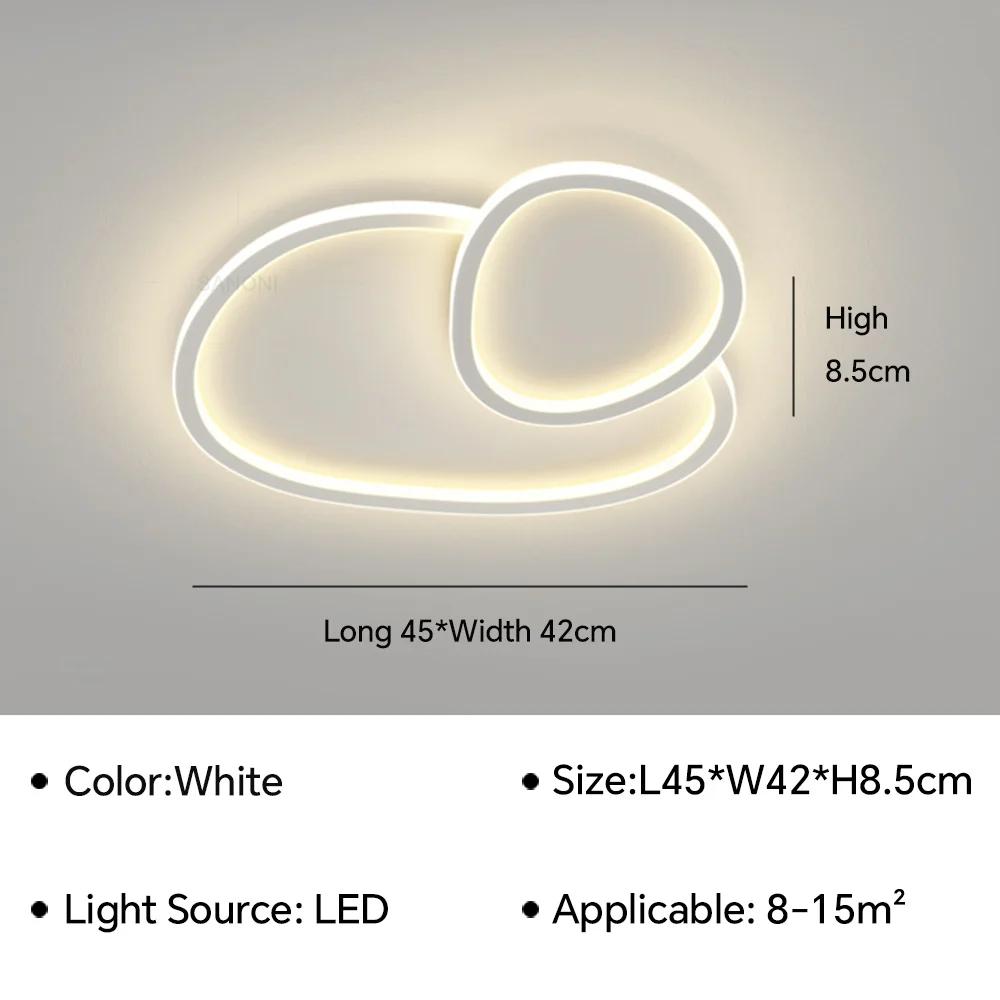 

Современная светодиодная потолочная люстра для гостиной, столовой, спальни, детской, кабинета, балкона, домашнего декора, осветительное приспособление Natural Light(No RC)