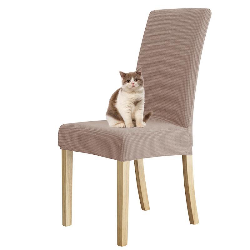 Waterproof Chair Cover Dining Room Stretch Chair Covers for M Large Chair Polar Fleece Seat Slipcovers for Party Wedding Home