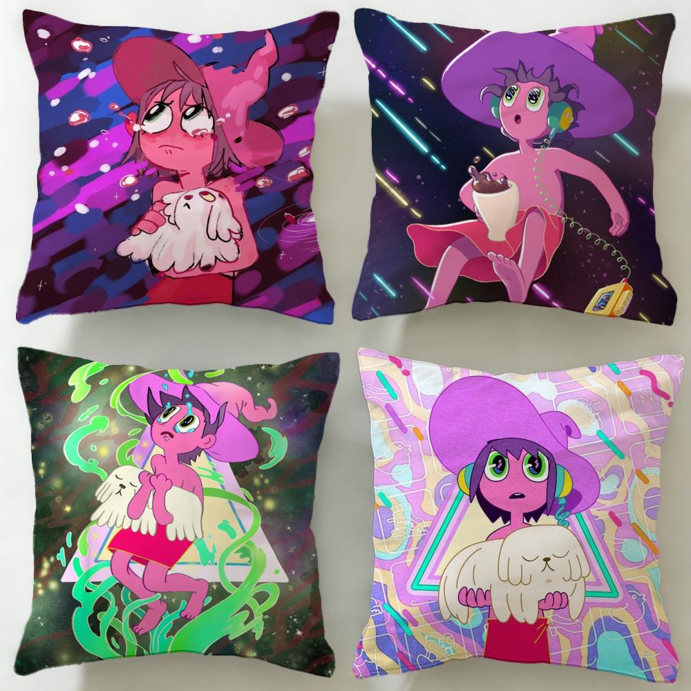 Popular Tthe Midnight Gospeler Cushion Cover Soft EasyWash Pillow Case Versatile for Couch Bed Travel and Office