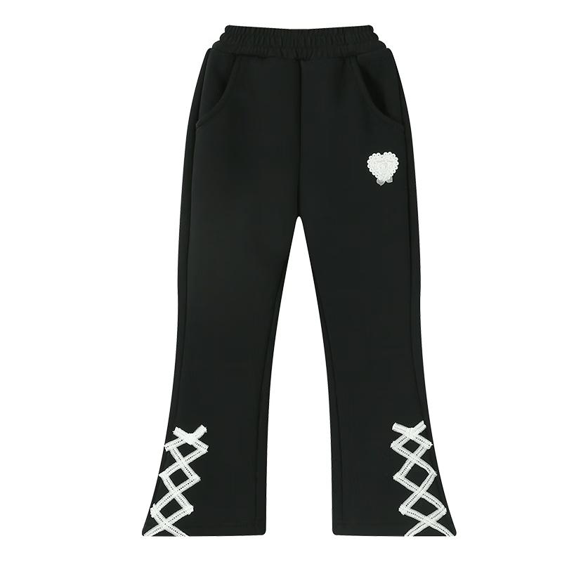 B.Duck Girls' Fleece-Lined Flared Winter Trousers