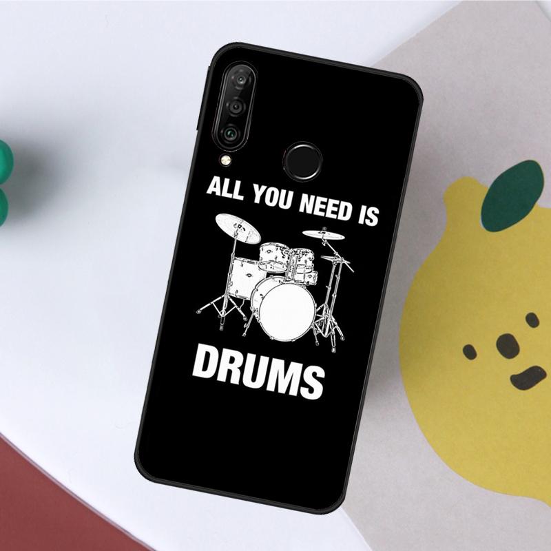 Drum Drummer Music Dj For Huawei Nova 12s 12i 11i 8i Y73 Y72 Y61 Y91 Y90 Y70 Y60 9 10 SE P30 P40 Lite P60 Pro Case