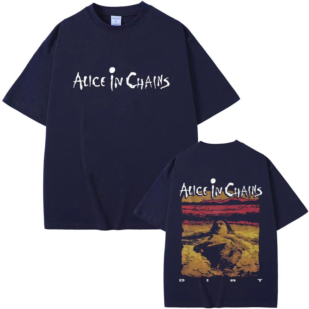 Rock Band Alice In Chains Dirt T-shirt Summer Men Women Clothing Gothic Punk T Shirts Unisex Vintage Casual New Cotton T-shirt