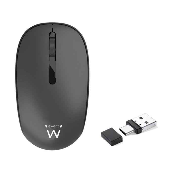 Souris optique sans fil silencieuse Ewent EW3206 1000 DPI Gris foncé