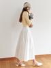Liel Heidi Shirring Skirt (White)