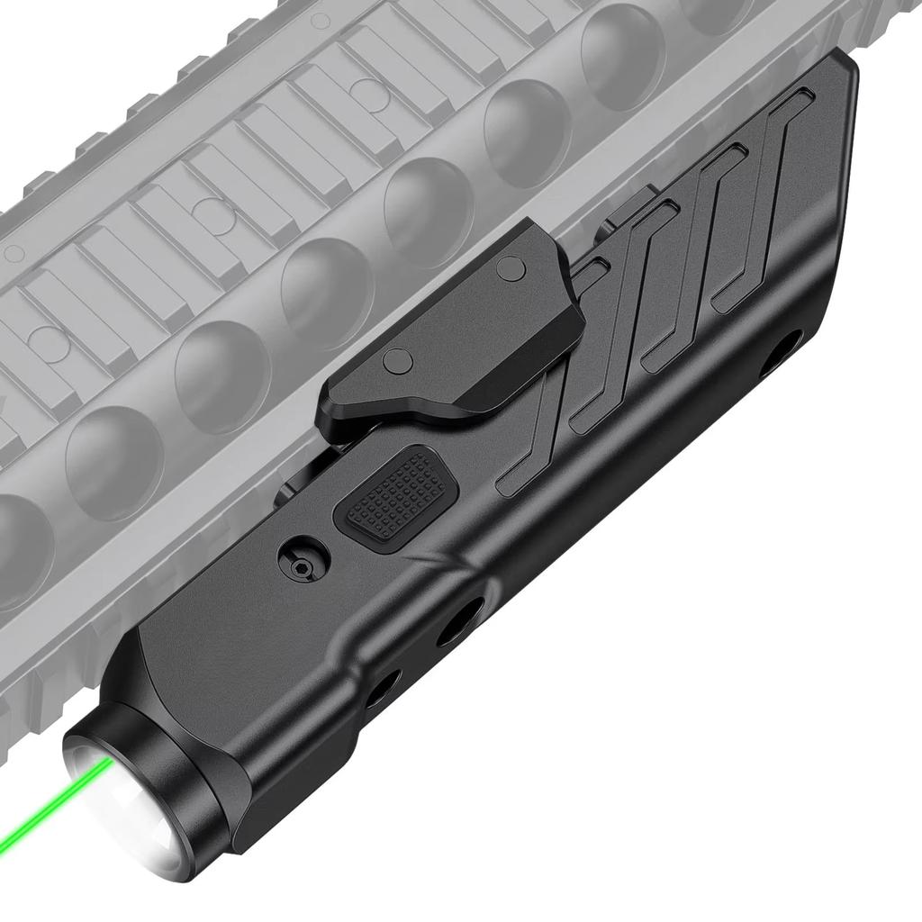 Richfire Tactical LED Flashlight with 1700 Lumen 2 in 1 High Power Rechargeable Low Profile and Lightweight for Hunting