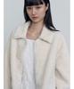 Make A Toast Teddy Half Coat Ivory Mbefct001Iv