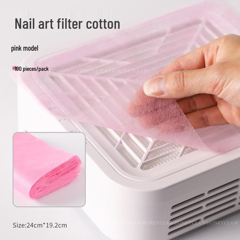 Opakovaně použitelná netřepivá prachová filtrační tkanina pro nehtový salon