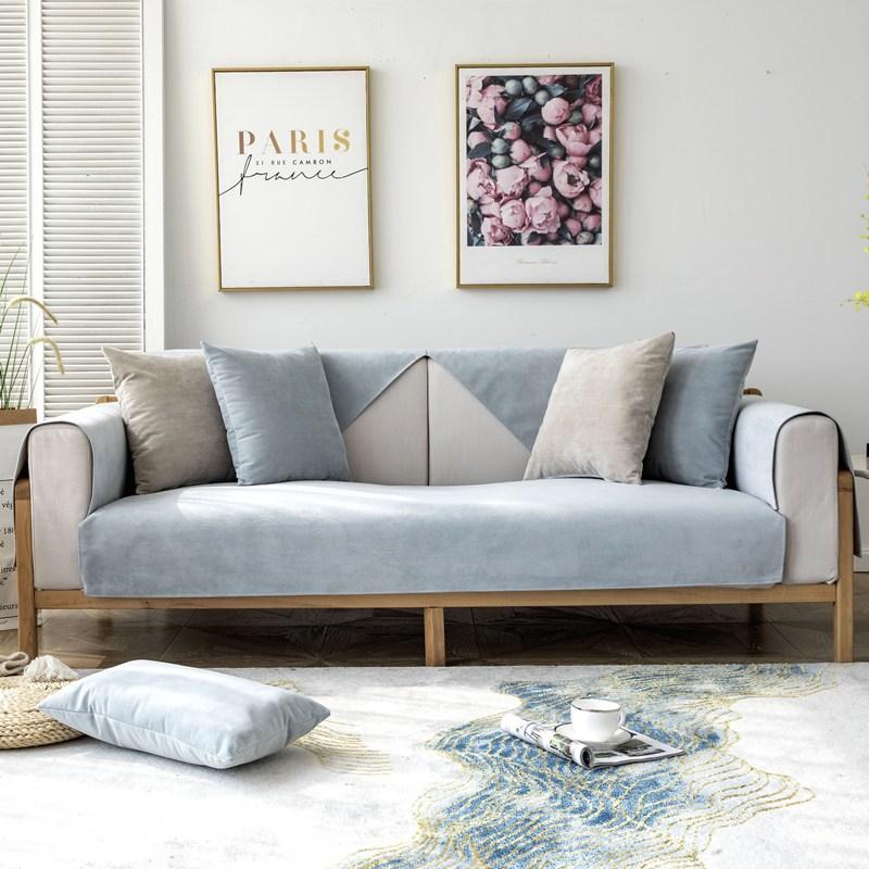 

Waterproof Sofa Cushion, Anti-Cat Scratch, Universal Non-Slip In All Seasons, Modern Simple Solid Color Pet Urine Sofa Cover, Backrest Towel 70*50