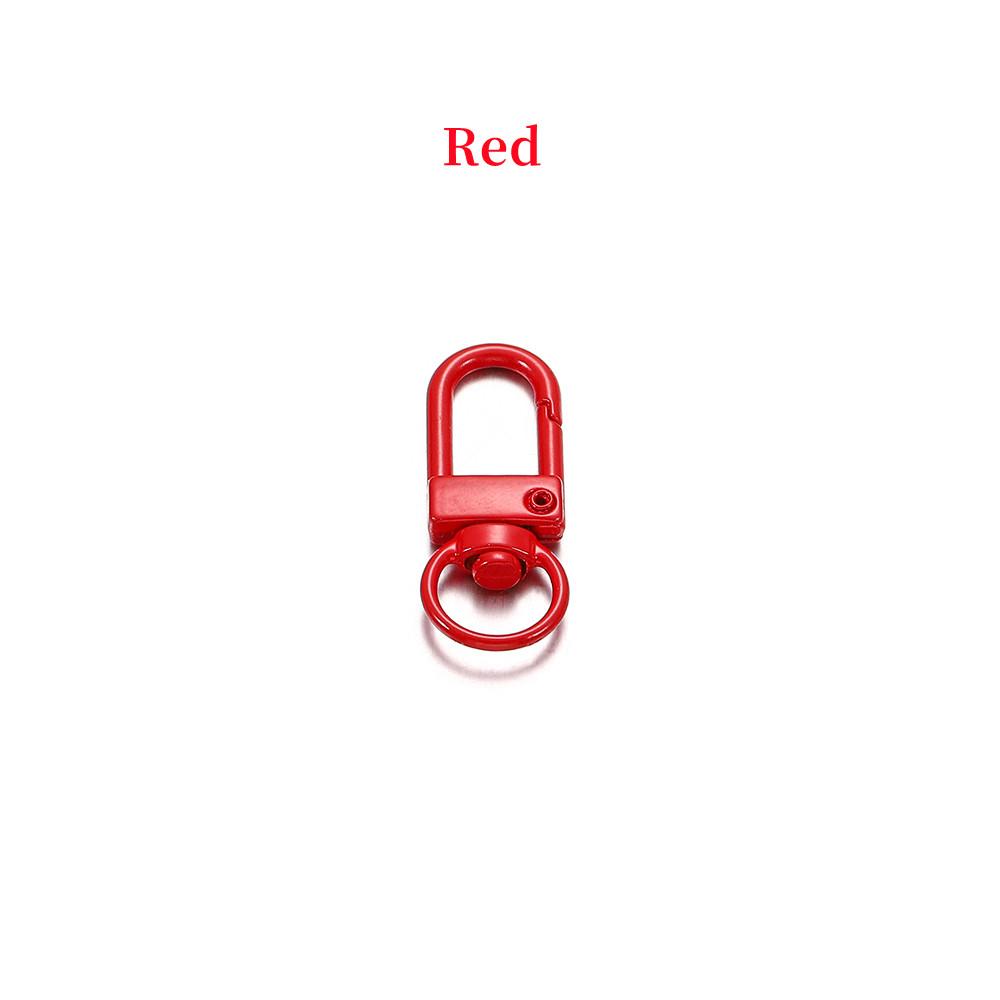 10pcs/lot 12*33mm Dog Buckle Zinc Alloy Bag Hook Buckle Key Ring Connectors For DIY Jewelry Making Supplies