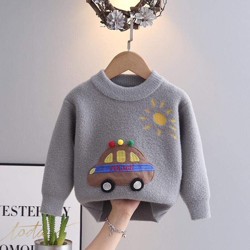 Autumn and Winter Children's Korean Style Western Style Girls Middle and Small Children's Baby Sweater Tops