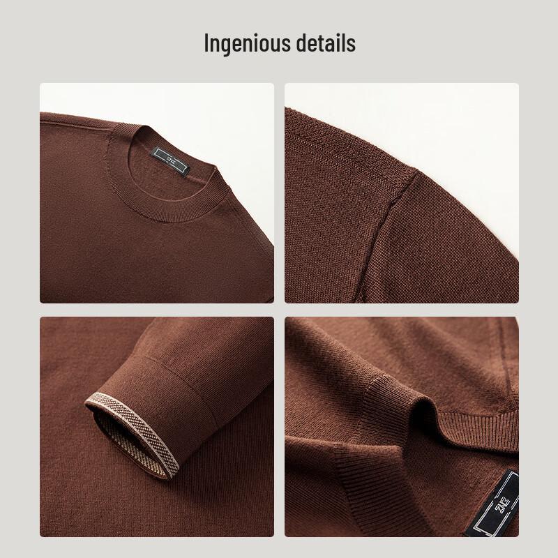 Erdos EMZ Men's Classic Round Neck Cashmere Sweater