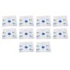 10pcs Disposable Cardiopulmonary Resuscitation Barrier Face Shield with One Way Valve for Training