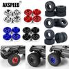AXSPEED Micro 1.0inch Alu Alloy Beadlock Wheel Rims / 54mm Rubber Tires for Axial SCX24 1/24 TRX-4M 1/18 RC Car Upgrade Parts