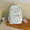 Schoolbag New Japanese Retro Plaid Schoolbag Junior High School Girl Cute Girl Student Backpack Large Capacity Lightweight Backpack