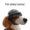Pet Helmet Black Fall Resistant Dog Cat Motorcycle Helmet for Outdoor