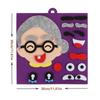 30cm/11.8in Gesicht Verändern 3D Puzzle Lustiges Spiel Kinder Montessori Lernen Lernspielzeug für Kinder Gesichtsausdruck Aufkleber