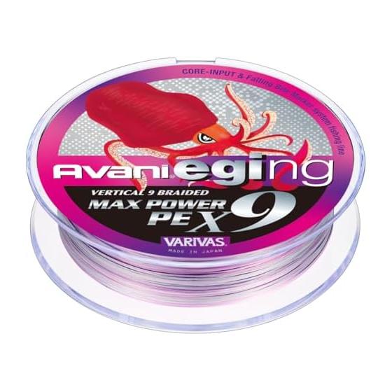 VARIVAS 9 strands PE line Avani Egging Max Power PE X9 200m White (marking) No. 0.8