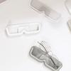 6PCS Plastic Wall Mounted Glasses Storage Case Easy Installation Eyewear Organizing Holder for Sunglasses Display