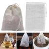 20Pcs Spice Bags with Drawstring Natural Cotton Muslin Bags for Tea Herbs