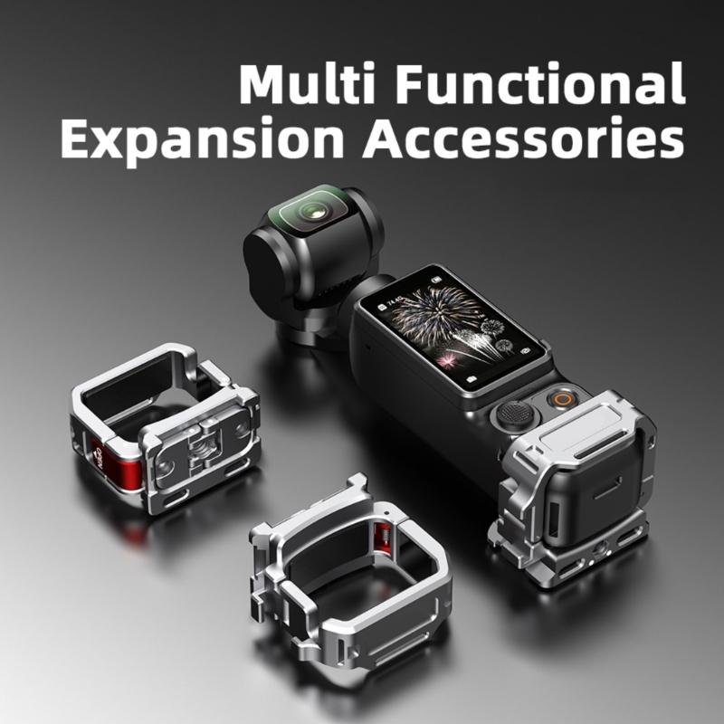 Expansion Adapter for Pocket 3 Fast Mount Replacement Cold Shoe Bracket Multifunctional Expansion Frame Accessories