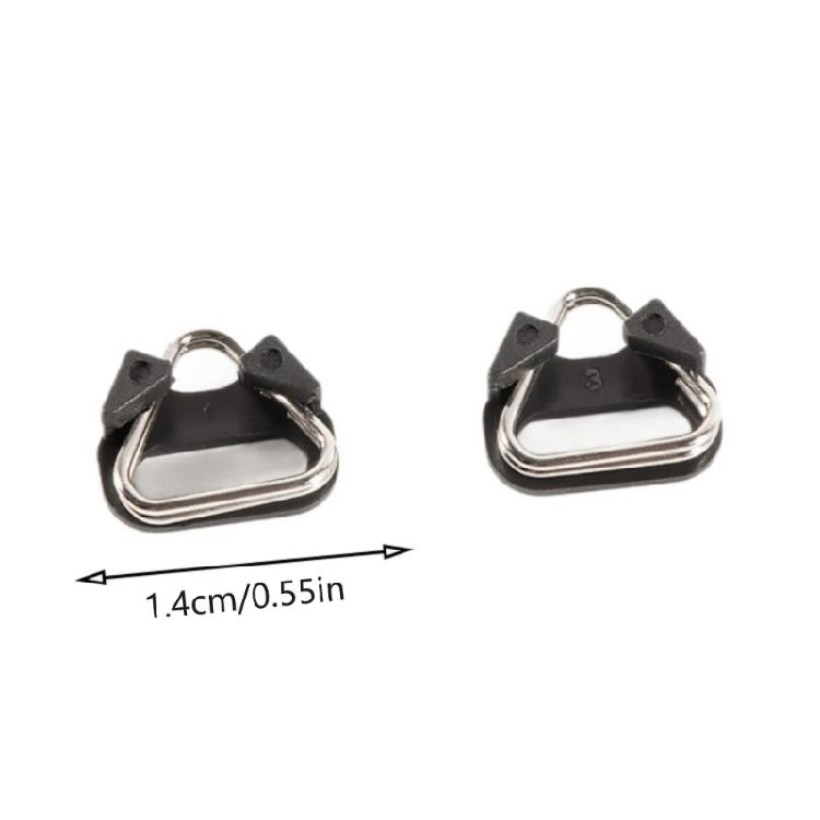 2Piece Set Of Camera Straps Triangles Split Rings Stainless Steel with Scratch Resistant Caps