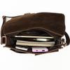 Men's Genuine Leather Crossbody Bag, Crazy Horse Cowhide Mailman Bag, Men's Single Shoulder Multifunctional Computer Briefcase