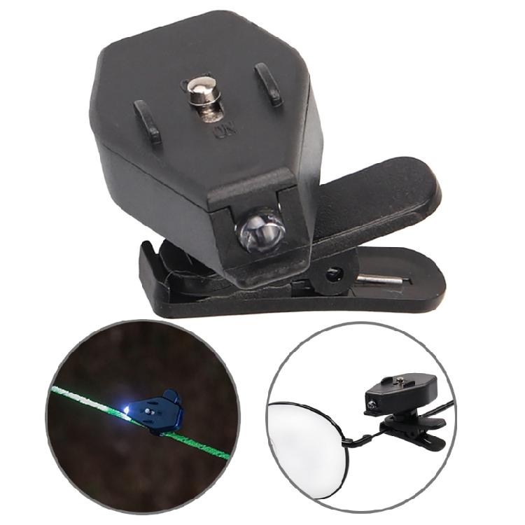 2Pcs Book Lamp Night Reading Fishing Adjusted Clip On Light Eyeglass Light