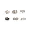 Star Shape Alloy Ring With Vintage Silver Finish For Men And Women