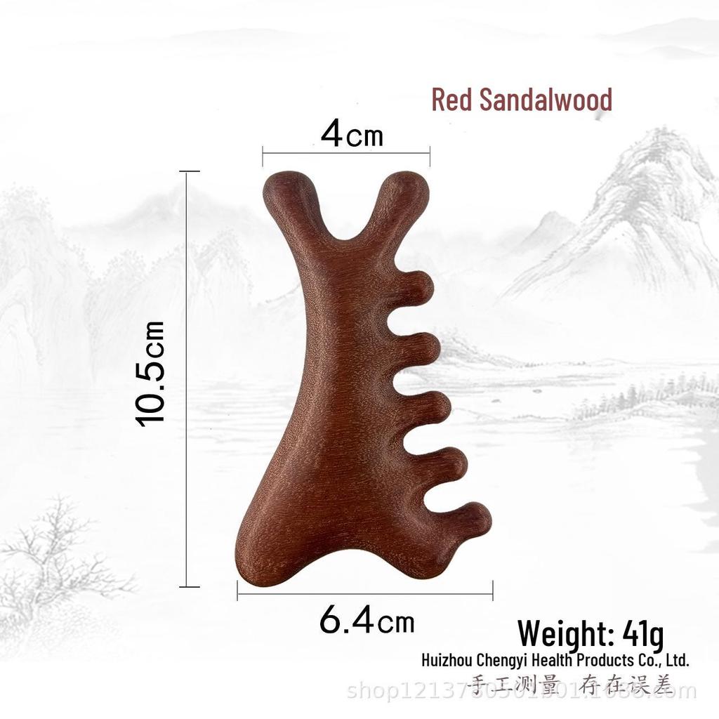 Sandalwood Wide-Tooth Scalp, Head, and Face Therapy Comb