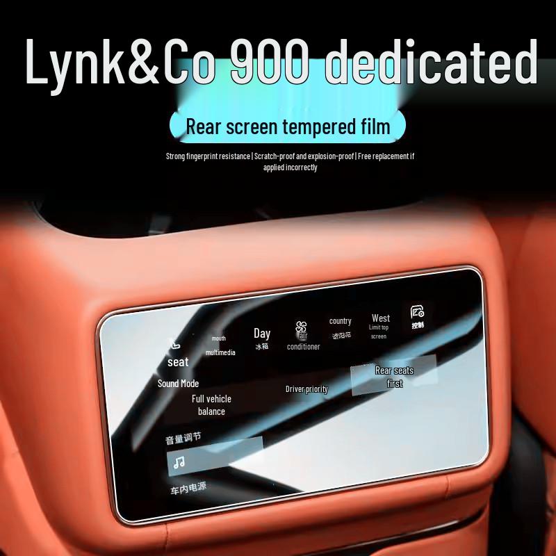 Screen Protector for Lynk & Co 900 Rear Control Display, TV, and Navigation Decor.