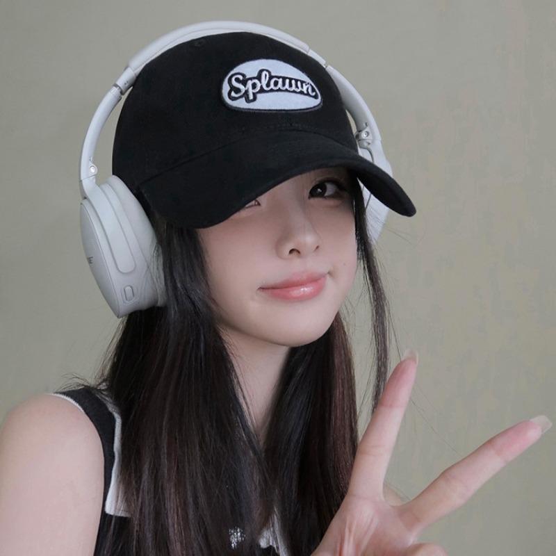 Hat women's spring summer new brown soft top baseball cap versatile couple face small cap tide
