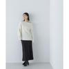 NATURAL BEAUTY BASIC Hand-Washable FOX Decollete-Line Oversized Knit, Purple, Free (Women’s Sweater)