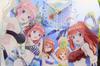 Seasonal Plants The Quintessential Quintuplets Big Acrylic Table Clock, Approx. H260 x W190mm, Made of Acrylic
