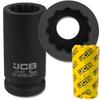 JCB 3/4" Cr-Mo Deep Impact Socket 12-Point 25mm Socket Wrench