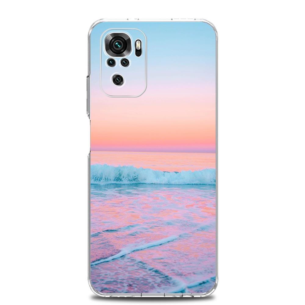Sea blue Sky beach Clear Phone Case For Xiaomi Redmi Note 12 5G 9S 9 8 10 11 Pro+ 9T 8T 10C 9C 9A 7 Pro Soft Silicone Back Cover