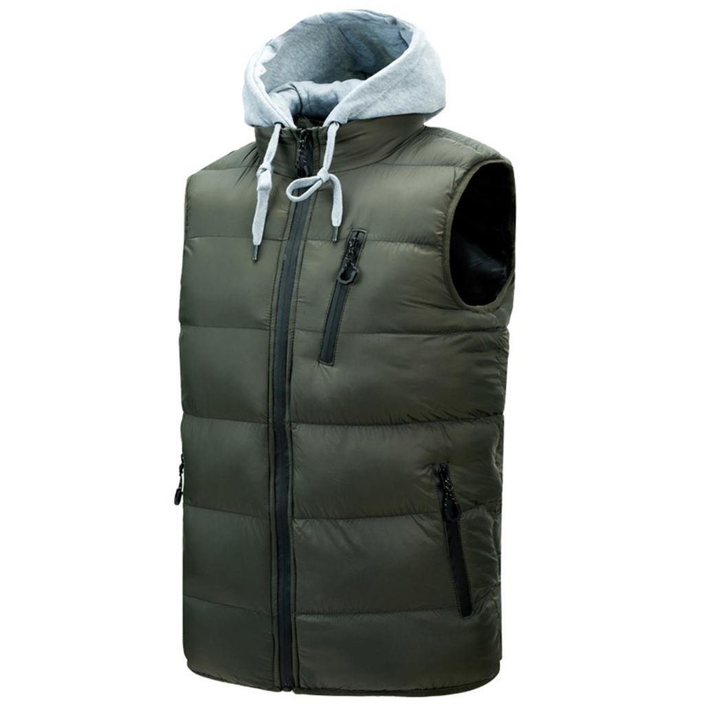Casual Men'S Vest Men'S Loose Autumn And Winter Warm Down Cotton Vest Coat