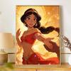 Disney Princess Jasmine Diamond Painting Art Kit Handmade DIY 5D Home Decor Gift