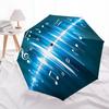 Music Notes Tree Theme 8 Bone Hand Automatic Folding Umbrella, Compact and Portable Design, A Perfect Gift for Birthday, Christmas or Busine